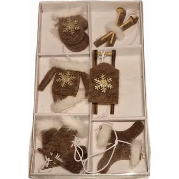 Vánoční ozdoba SADA VÁNOČNÍCH OZDOB/ZÁVĚSNÝCH DEKORACÍ