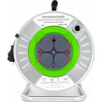 Napájecí kabel PRODLUŽOVACÍ KABEL BUBNÍKOVÝ KABEL KOVOVÝ IP44 3x1,5 50M BUBNU