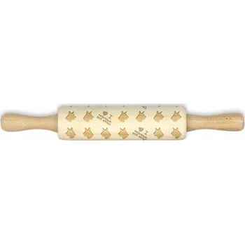 Váleček na těsto Australský ovčák - malý váleček se vzorem psa, váleček na těsto