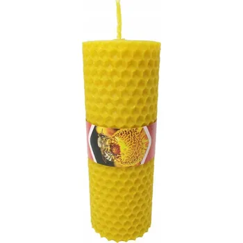 Svíčka Tradiční svíčka ze včelího vosku Miód i Bursztyn 1 ks