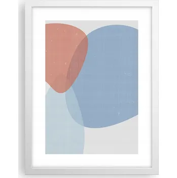 Obraz Obraz plakát v bílém rámu do obýváku 30x40 tvary foto plakáty na zeď