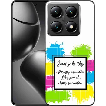 Pouzdro na mobilní telefon Gelový kryt mmCase na Xiaomi 14T Pro - citát 5 bílé pozadí