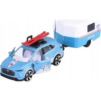 autíčko MAJORETTE FRENCH TOUCH CITROEN DS7 + PŘÍVĚS 1:64 NOVÝ KOVOVÝ MODEL