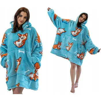 Dámská mikina Lacrati dámská mikina přes hlavu, s kapucí, univerzální velikost