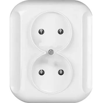 Elektrická zásuvka Elektrická Zásuvka nástěnná Timex-Elektro bílá