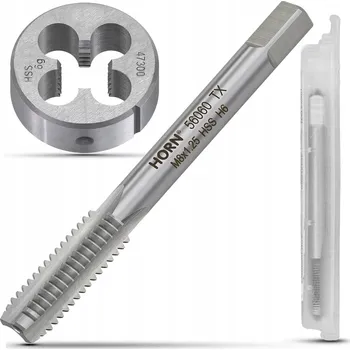 Závitořezný nástroj RUČNÍ ZÁVITNÍK DIN-352/1P + ZÁVITOVÉ OČKO M8x1.25