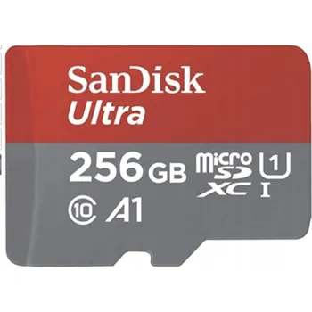 Paměťová karta Paměťová karta SanDisk 256 GB SDXC A1 C10 U1 120 MB/s adaptérem