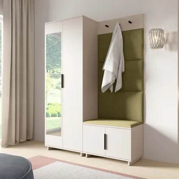 Předsíňová stěna Předsíňová stěna Bianco 3 - U/6 Barva panelů: Olivově zelená - Trinity 27