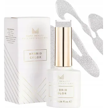 Lak na nehty STŘÍBRNÝ HYBRIDNÍ LAK | 605 FLASHING LIGHTS | HYBRID COLOR | UV