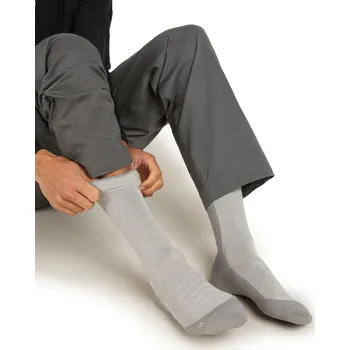 Pánské ponožky Pánské merino turistické ponožky ICEBREAKER Mens Hike+ Heavy Crew, Ether/Alloy velikost: 44,5-46,5 (L)