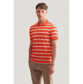 POLOKOŠILE GANT STRIPE SS POLO GRAPEFRUIT ORANGE