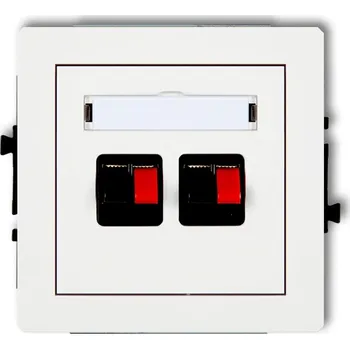 Elektrická zásuvka Bílá nástěnná Elektrická Zásuvka Karlik