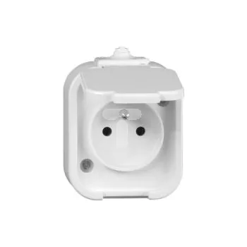 Elektrická zásuvka Elektrická Zásuvka hermetická Timex-Elektro bílá