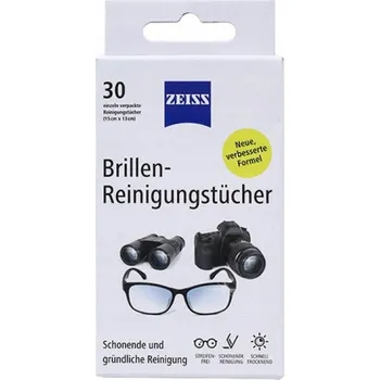 Vlhčený ubrousek VLHČENÉ UBROUSKY NA ČIŠTĚNÍ BRÝLÍ A DISPLEJŮ ZEISS, 30 KS