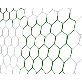 Fotbalová branka LEÓN DE ORO Football HEX M120 fotbalová síť bílá-zelená