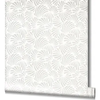 Tapeta Vinylová tapeta vzor abstrakce Bílo-perleťová