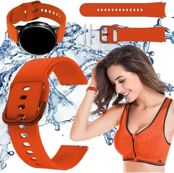 Řemínek na hodinky Řemínek ChronSmarta pro Xiaomi 22mm oranžový