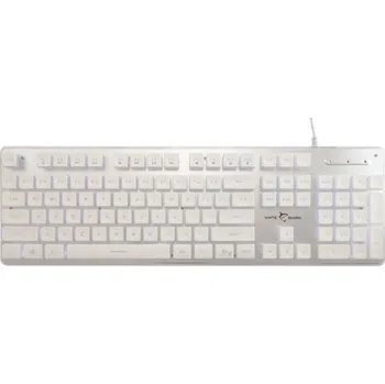 Klávesnice White Shark herní membránová klávesnice TACHI, US layout, bílá (GK-003241)
