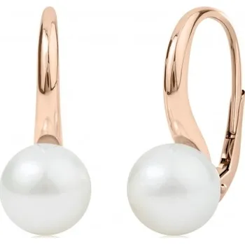 Náušnice Couple, Elegantní perlové náušnice Leia v růžovém zlatě, Patent dámský, 585-66-3-0001.4C00.0.00.745.08