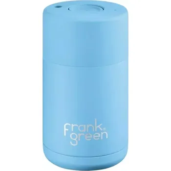 Termohrnek Cestovní hrnek, Ceramic 355 ml, Push Button, Sky Blue - Frank Green