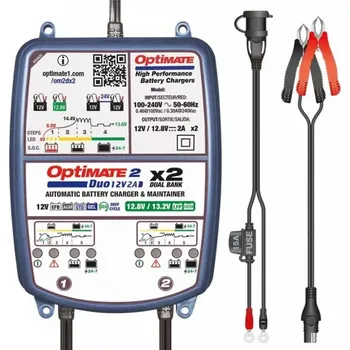Nabíječka autobaterie OPTIMATE 2 DUO x 2 Bank 12V 2A nabíječ autobaterií - TM570