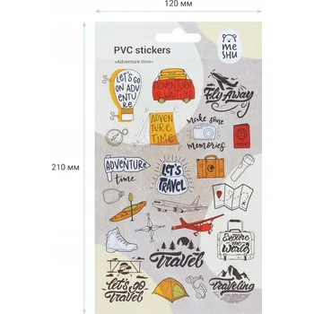 samolepka Papírové Samolepky MESHU Adventure Time 10x21cm 24 samolepky