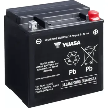 Autobaterie YUASA YIX30L-BS 12V 30Ah 400A motobaterie - originální