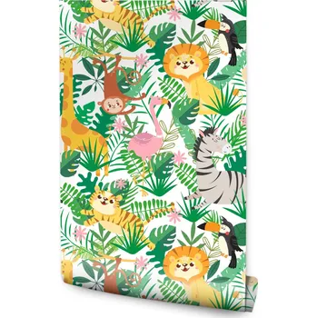 Fototapeta Tapeta pro děti - Divoká zvířátka /267754463