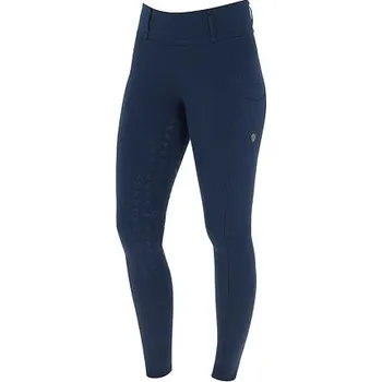 Jezdecké kalhoty Dětské zimní jezdecké legíny s gripem Covalliero A/W 2024, tmavě modrá velikost 128/134