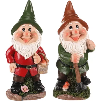 Vánoční ozdoba Autronic Trpaslík - zahradní dekorace, polyresin, mix 2 druhů, cena za 1 ks - KEO056