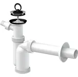 Sifon umyvadlový SAM Holding T-1016CB s pračkovou přípojkou a se špuntem