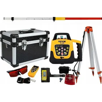 Měřící laser LASEROVÝ NIVELÁTOR VEVOR NL300 AUTOMATICKÝ 360° S DIGITÁLNÍM PŘIJÍMAČEM A MĚŘENÍM V MM - HIT