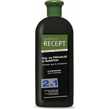 Šampon Recept Subrina 2v1 Šampon a sprchový gel s kofeinem 400 ml