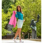 CityZen bavlněné triko dámské DIEZ smaragdové S/36 tříčtvrteční rukáv