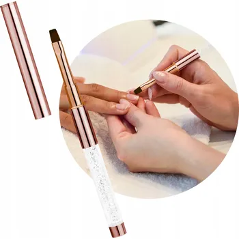 Kosmetický štětec Štětec PROFICO na gel Crystal GOLD Brush G01