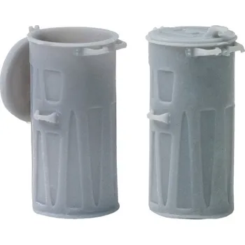 Železářství Popelnice kovová otevřená i zavřená 1:24