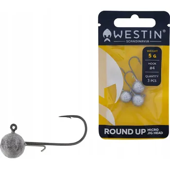 Rybářský háček Jigová hlavička Westin Round UP Micro Jig 4 g