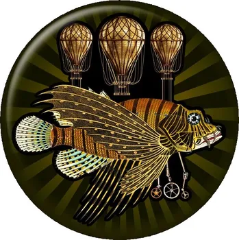 Placka Létající ryba - Steampunk