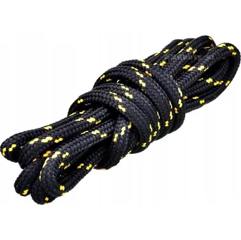 Tkaničky do bot ČERNÉ + ŽLUTÉ proužky Tkaničky do bot Outdoor Adidas Tkaničky 75 cm