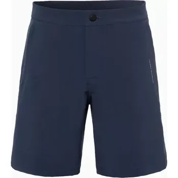 Pánské kalhoty PORSCHE DESIGN Leisure shorts Krátké kalhoty šortky s elastickým pasem a logem tmavá modrá (Lehké volnočasové kraťasy se značkovým drukem a stahovací šňůrkou.)
