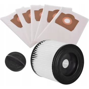 Filtr do vysavače Sáčky 5x + Omyvatelný Filtr pro Karcher NT 27/1 Me Te