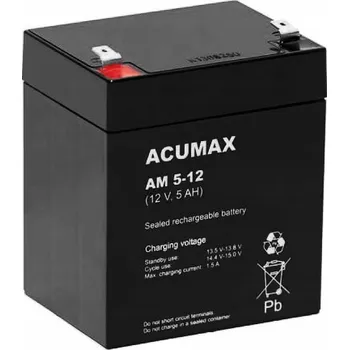 Záložní baterie Acumax akumulátor baterie 5AH, 12V napájecí zdroje UPS