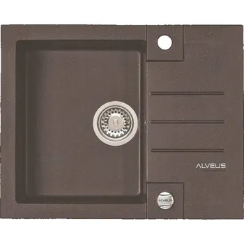 Granitový dřez Jednokomorový granitový dřez Alveus ROCK, hnědý