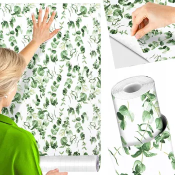 Tapeta SAMOLEPICÍ TAPETA NA ZEĎ MODERNÍ LISTY 10 m