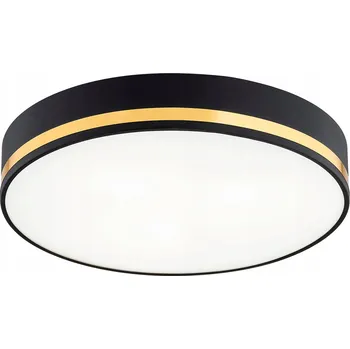 Kulatý Stropní Svítidlo Argon 25 x 8 cm černá