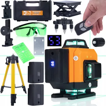 Měřící laser KŘÍŽOVÝ LASER S VODOVÁHOU + STATIV, BRÝLE A TERČ