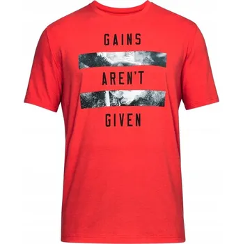 Pánské TRIČKO UNDER ARMOUR GAINS ARENT GIVEN SS červené