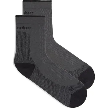 Dámské termo ponožky Dámské merino turistické ponožky ICEBREAKER Wmns Hike+ Ultralight Quarter, Obsidian/Black velikost: 35-37 (S)