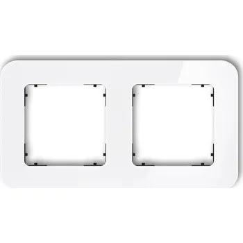 vypínač Dvojitý Rámeček Karlik bílý