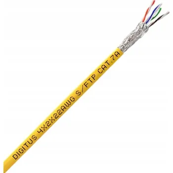 Síťový kabel DIGITUS SÍŤOVÝ KABEL KROUCENÁ DVOULINKA S/FTP KAT.7A na metry